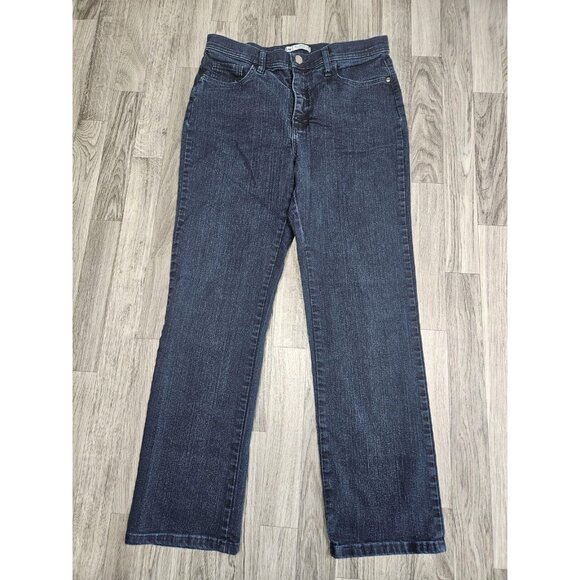 (3/$35) Lee Jeans Womens 12 Short Blue Classic Fit Straight Leg Denim Comfort - Picture 1 of 13
